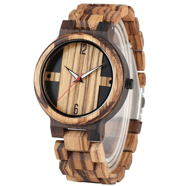 Unique Mixed Colour Wood Watch