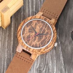 Simple Cork Slag Wood Watch - GearMeeUp