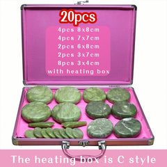 Natural Jade Hot Stone Massage Set - GearMeeUp