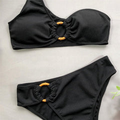 SABRINA™ One Shoulder Mid Waist Swimwear - GearMeeUp
