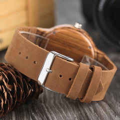 Simple Cork Slag Wood Watch - GearMeeUp