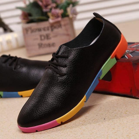 Breathable Genuine Leather Shoes for Women - GearMeeUp