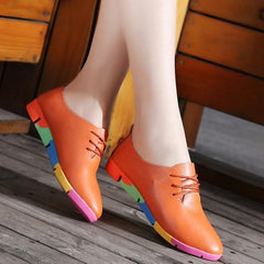 Breathable Genuine Leather Shoes for Women - GearMeeUp