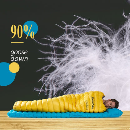 Ultralight Outdoor White Goose Down Mummy Sleeping Bag - GearMeeUp