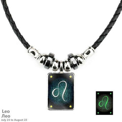 Handmade Luminous Leather Constellation Necklace - GearMeeUp