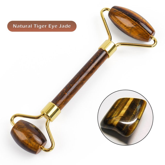 Authentic Natural Amethyst Jade Roller Massager - GearMeeUp