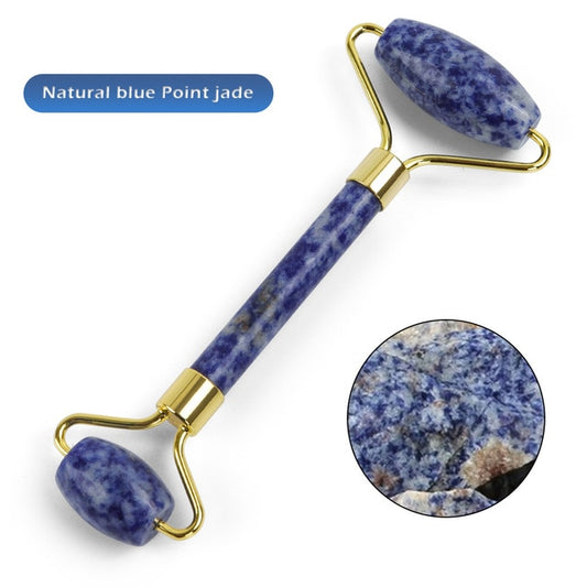 Authentic Natural Amethyst Jade Roller Massager - GearMeeUp