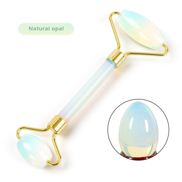 Authentic Natural Amethyst Jade Roller Massager - GearMeeUp