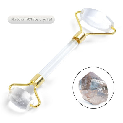 Authentic Natural Amethyst Jade Roller Massager - GearMeeUp